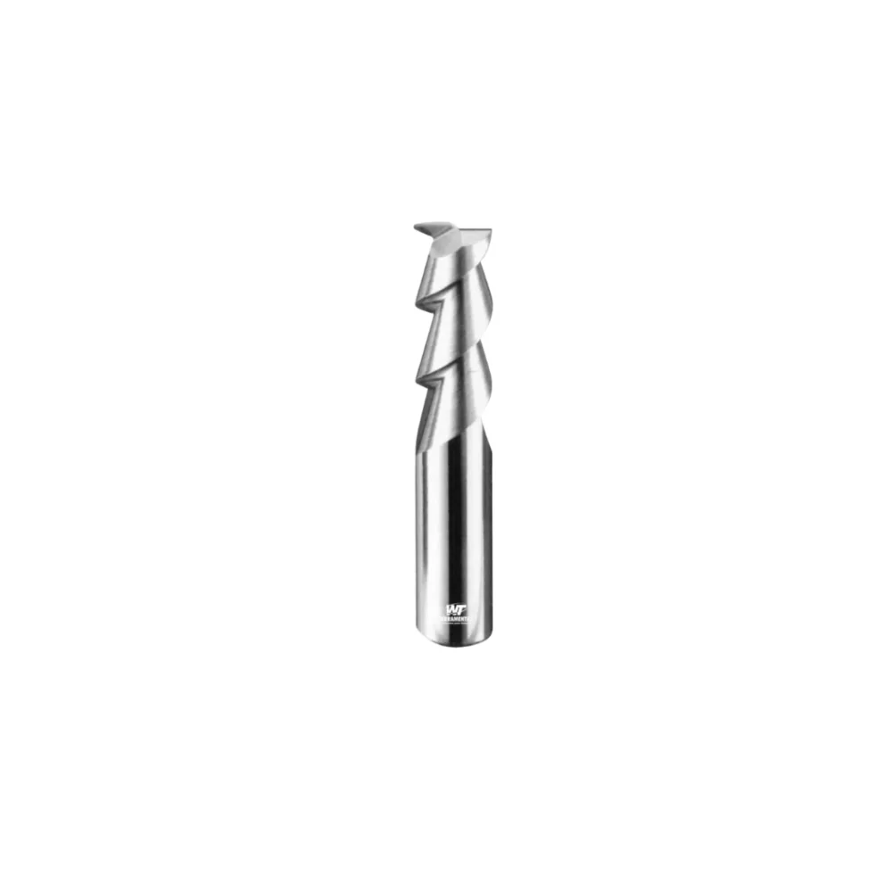 Fresa topo reta de metal duro para alumínio 6mm 2 cortes Wtools Carbide