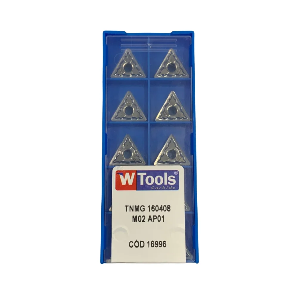 Inserto De Metal Duro TNMG 160408 M02 Alumínio Wtools Carbide
