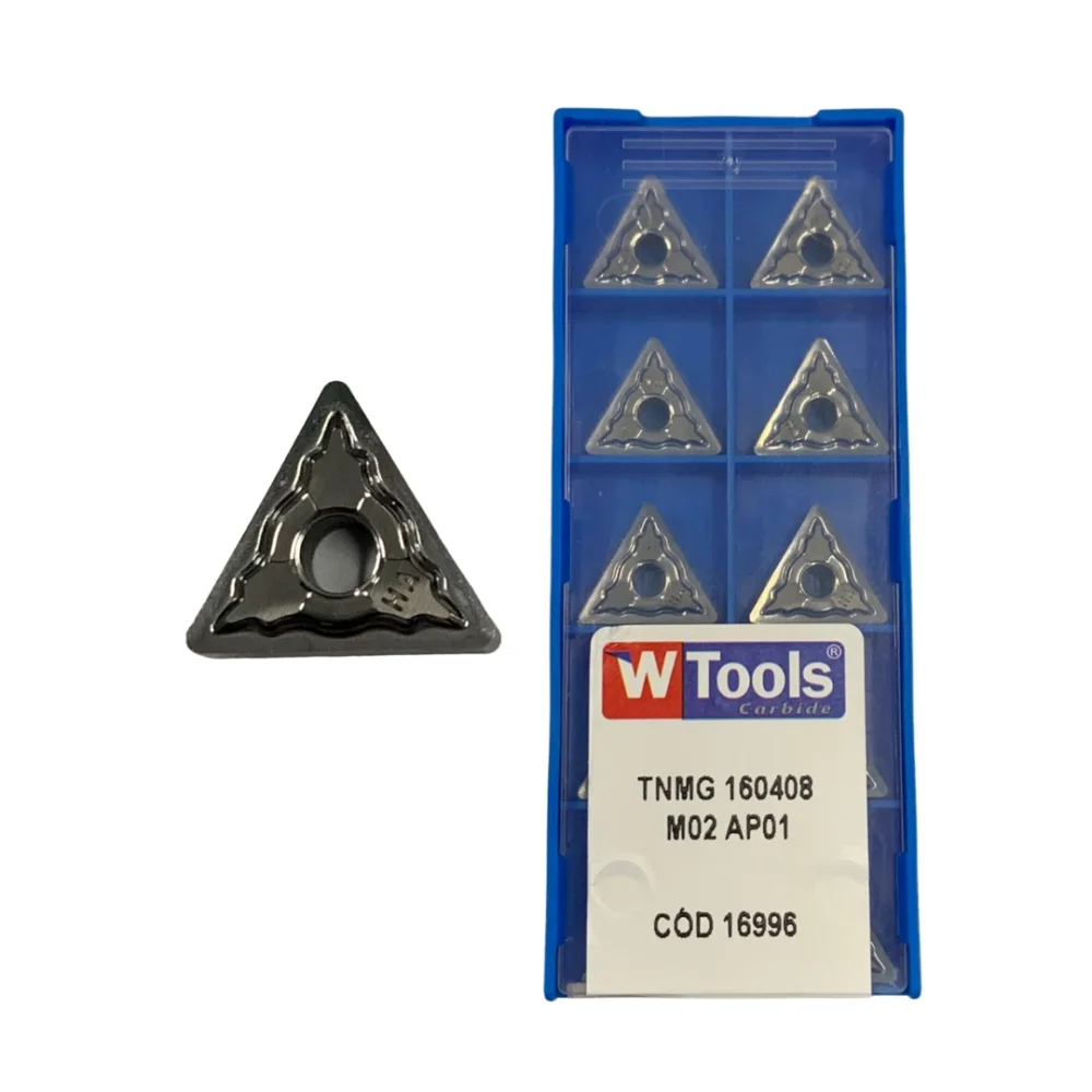 Inserto De Metal Duro TNMG 160408 M02 Alumínio Wtools Carbide