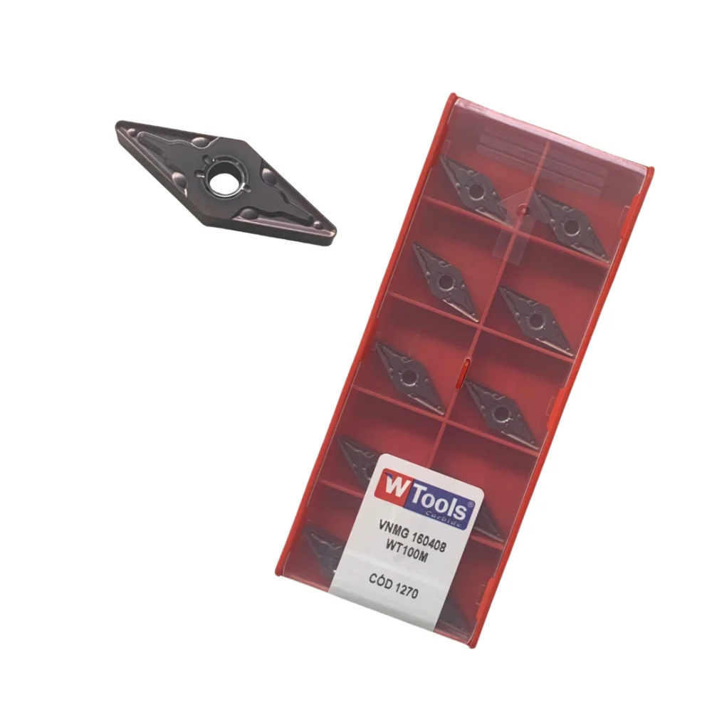 Inserto De Metal Duro VNMG 160408 WT100M Wtools Carbide