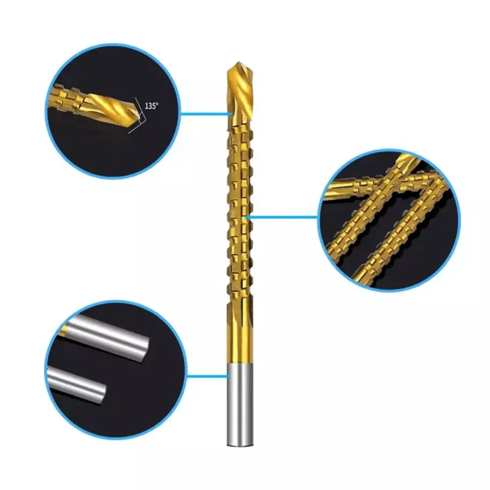 Jogo De Brocas Tin Corte Lateral Com 06 Peças Wtools