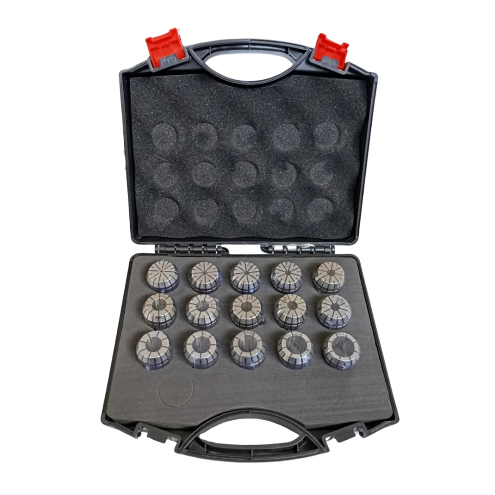 Jogo de pinças er25 com 15 peças 2 à 16mm Wtools