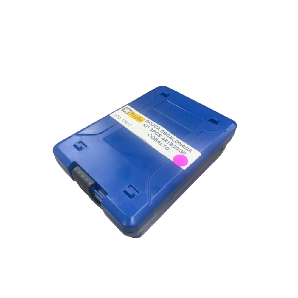 Kit 03 Brocas Escalonadas Em Aço Rápido Tin 4x12/20/30 Com Cobalto Wtools