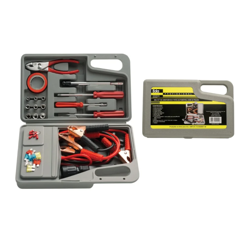 Kit de emergência para estrada com 32 peças Eda