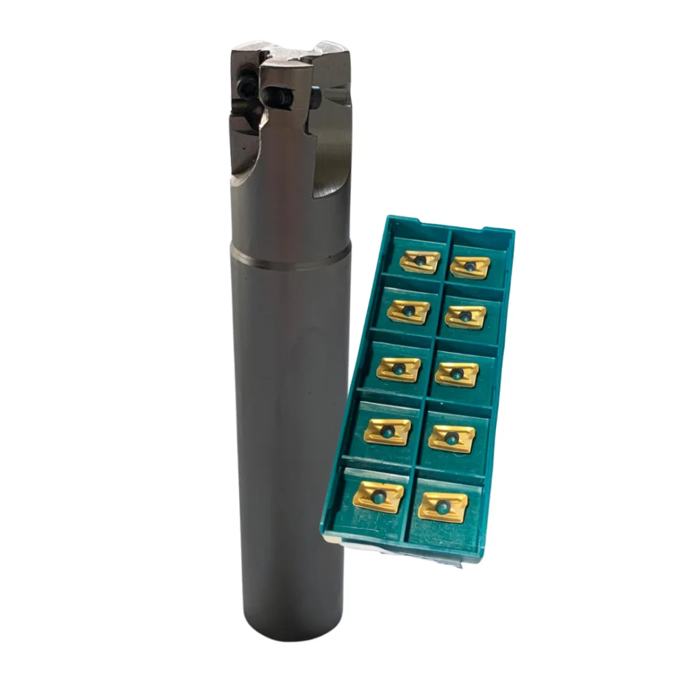 Kit Fresa 20mm 3 Cortes + 20 Insertos Bdmt 11T308 ER JT TRX306