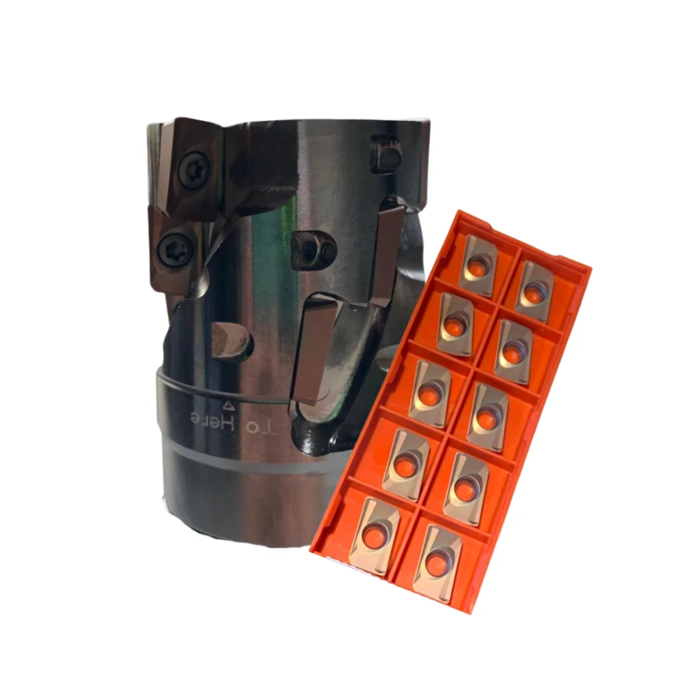 Kit Fresa Abacaxi 50mm + 50 Insertos Apmt 1604 PDER YBG205