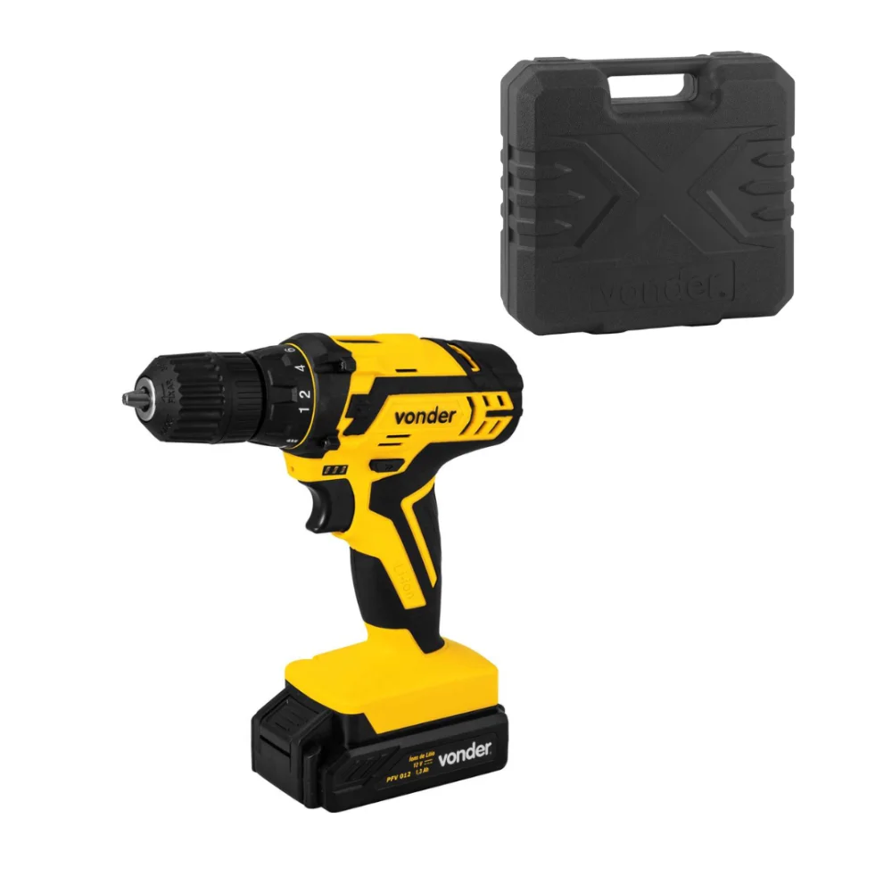 Parafusadeira Furadeira A Bateria 3/8 Pol. 12V PFV012 Vonder