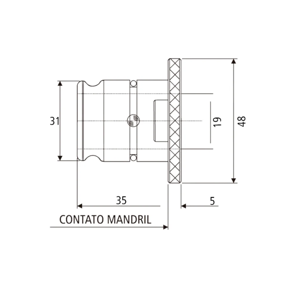 Redutor Para Mandril Tamanho 2 Para Tamanho 1 Wtools