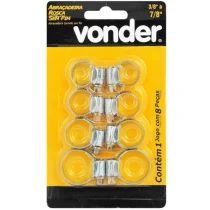 Abraçadeira rosca sem fim com 8 peças 3/8 a 7/8 pol. Vonder