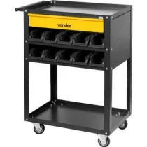 CARRO PARA FERRAMENTAS DESMONTÁVEL COM 1 GAVETA E 20 GAVETEIROS 