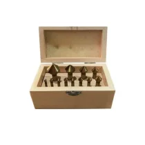 ESCAREADOR HSS-TIN 90º - JOGO COM 12 PEÇAS