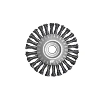 ESCOVA DE AÇO TRANÇADO CIRCULAR 4.1/2" X 1/2"