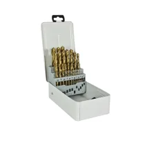 JOGO DE BROCAS TIN  1 A 13MM COM 25 PEÇAS 