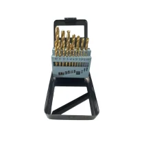 JOGO DE BROCAS PARALELAS HSS TIN 1-10MM C/19PÇS JOGO DE BROCAS PARALELAS HSS TIN 1-10MM C/19PÇS