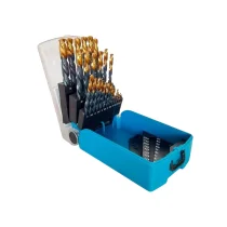 Jogo de broca 1 à 13mm com cobertura tin Gross Jogo de broca 1 à 13mm com cobertura tin Gross