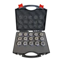 Jogo de pinças er25 com 15 peças 2 à 16mm Wtools Jogo de pinças er25 com 15 peças 2 à 16mm Wtools