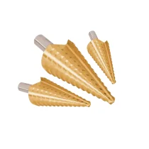 Kit 03 Brocas Escalonadas Em Aço Rápido Tin 4x12/20/30 Com Cobalto Wtools