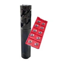 Kit Fresa Abacaxi 25mm + 30 Insertos Apmt 1135 PDER YBG205