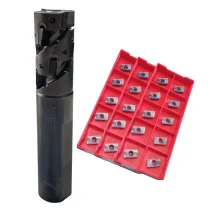 Kit Fresa Abacaxi 25mm + 30 Insertos Apmt 1135 PDER YBG205