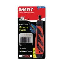 KIT REBARBADOR E (155-00178) BONUS-PACK COM 10 LAMINAS SHAVIV