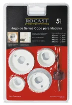 KIT SERRA COPO P/MADEIRA 32-54MM C/ 5 PEÇAS
