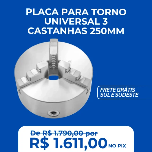 Placa Para Torno Universal 250mm